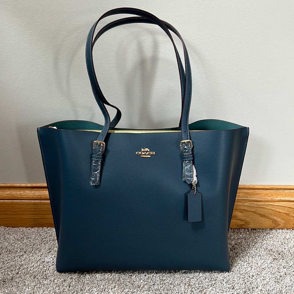 Authentic Coach Tote Denim Blue